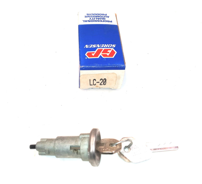 GP Sorensen Ignition Lock Cylinder with keys LC-20 NOS