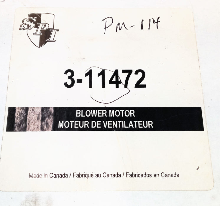 Spectra Premium Ind HVAC Blower Motor 3-11472 (PM114) NOS