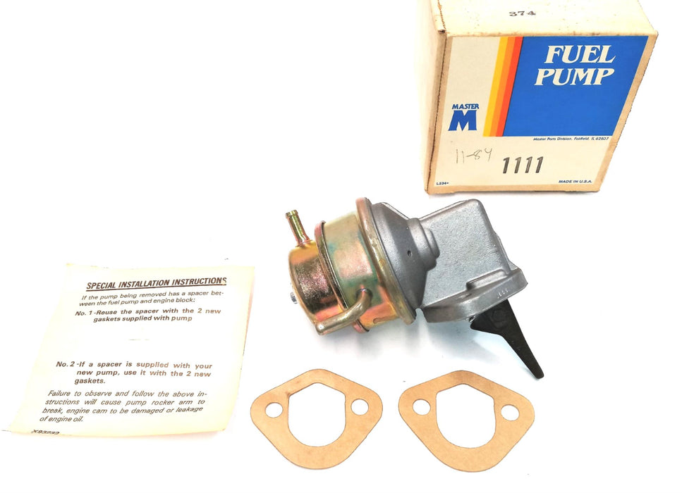 Master Fuel Pump 1111 NOS