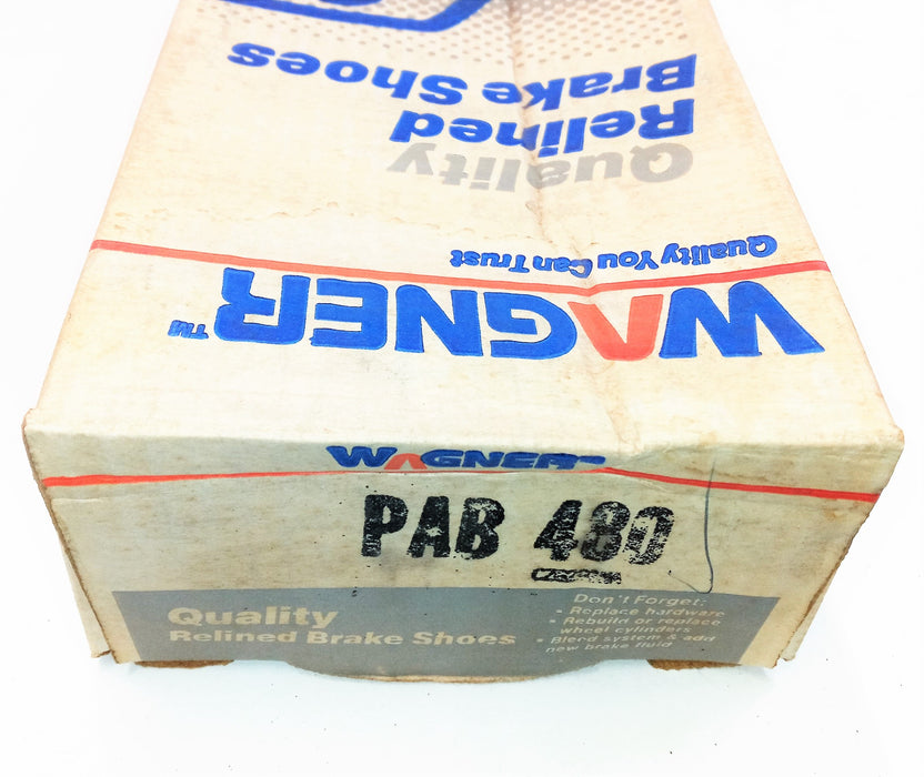 Wagner Re-Lined Brake Shoes PAB480 NOS