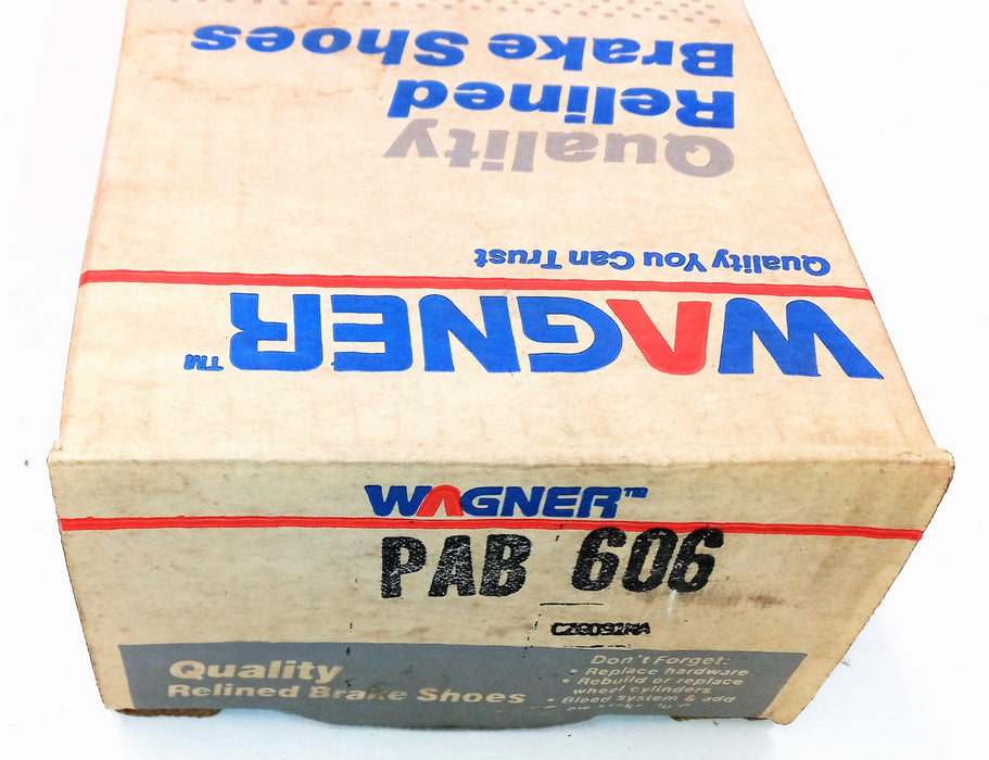 Wagner Re-Lined Brake Shoes PAB606 NOS