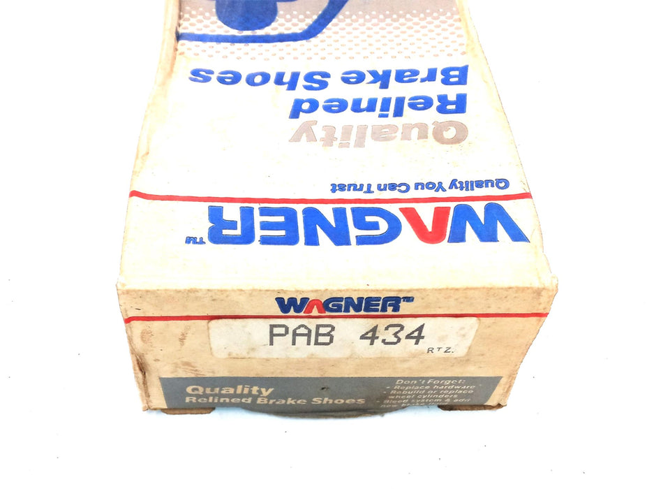Wagner Re-Lined Brake Shoes PAB434 NOS
