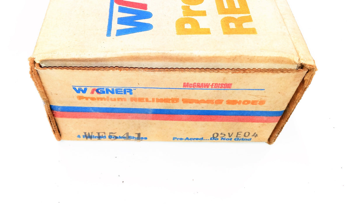 Wagner Re-Lined Brake Shoes WF541 NOS