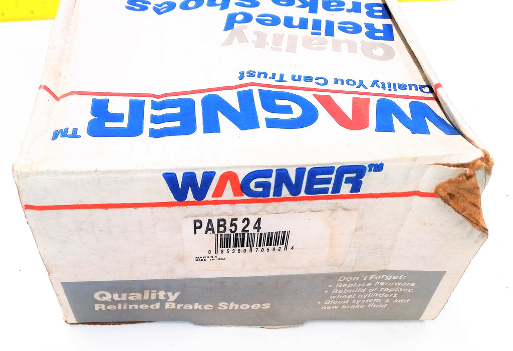 Wagner Re-Lined Brake Shoes PAB524 NOS