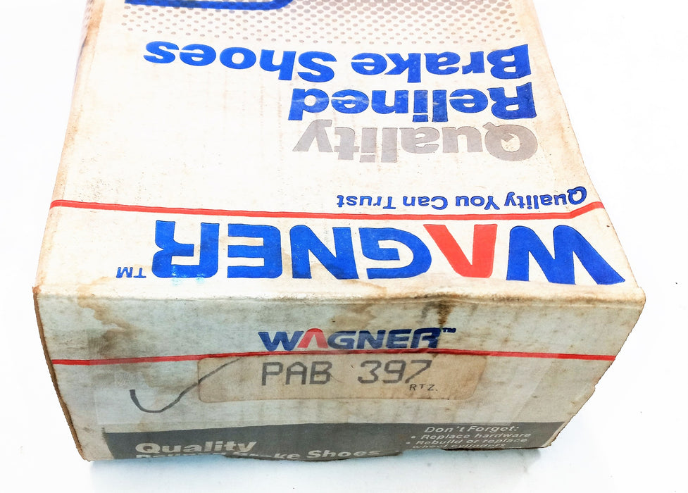 Wagner Re-Lined Brake Shoes PAB397 NOS
