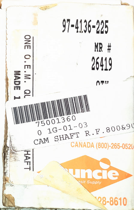 Muncie/Baker S-Cam R.F. 97-4136-225 NOS