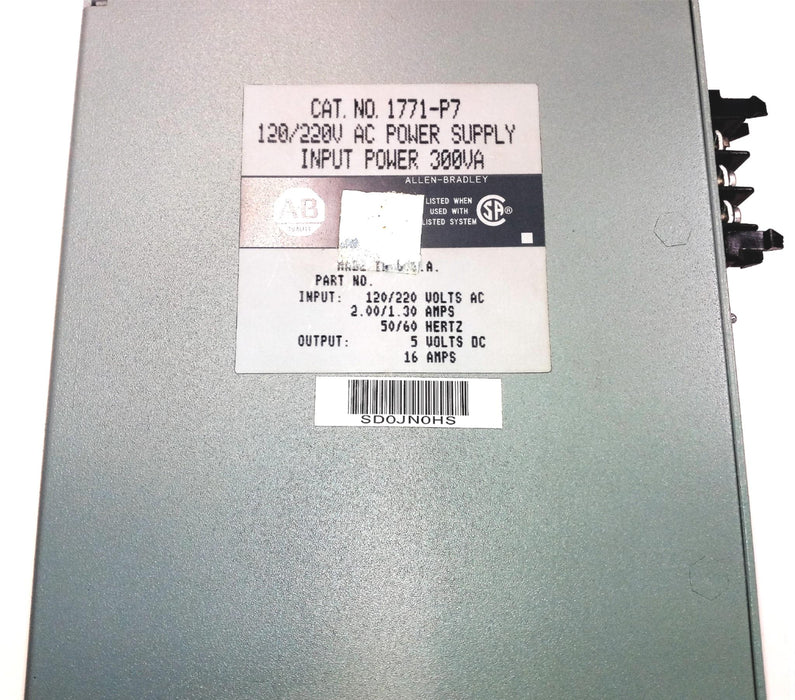 Allen-Bradley 120/220V AC Power Supply 1771-P7 USED