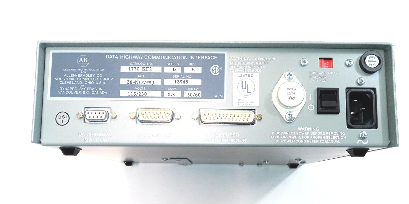 Allen-Bradley Data Highway Communication Interface 1770-KF2 Series B Rev. E NOS