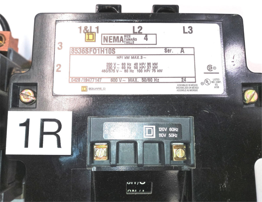 Square D Motor Starter 8502SF02S Ser A - 8536SF01H10S Ser A  (No Enclosure) USED