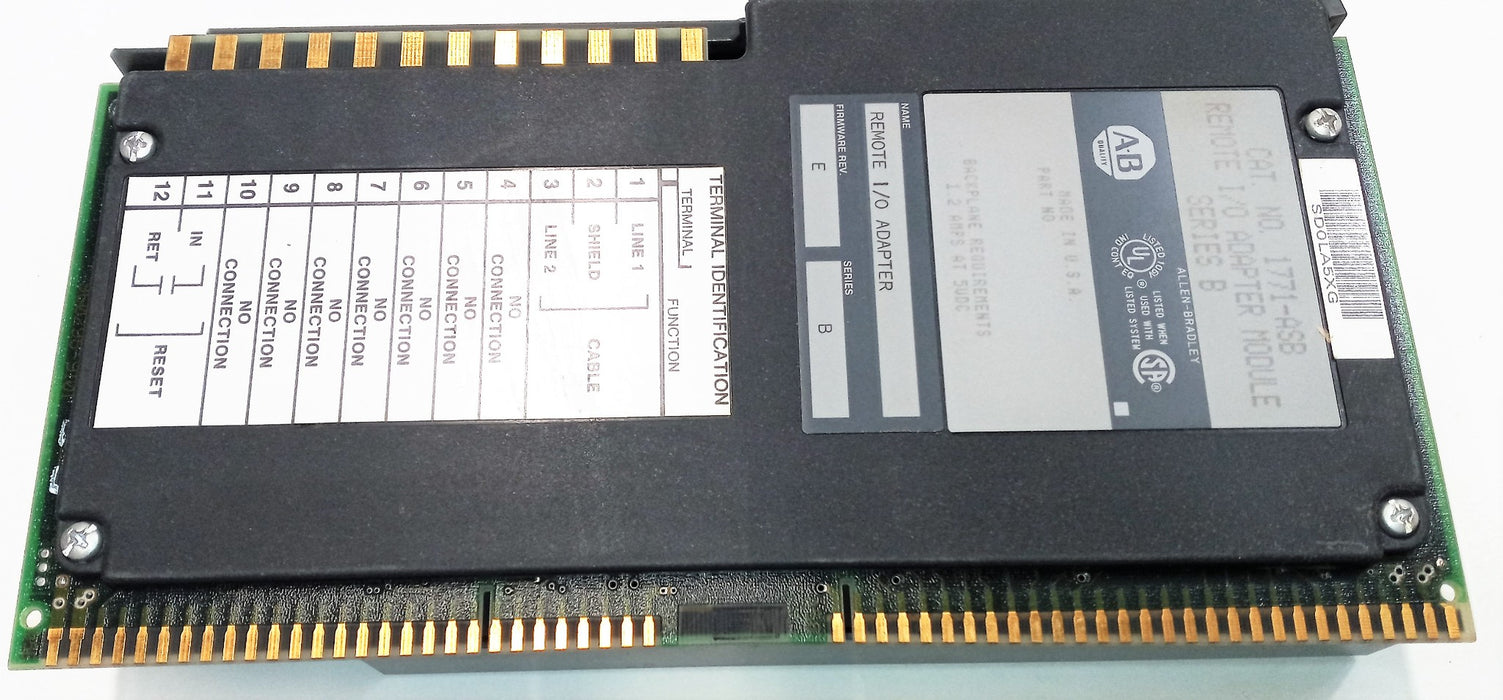 Allen-Bradley Remote I/O Adapter Module 1771-ASB Series B Firmware Rev. E USED