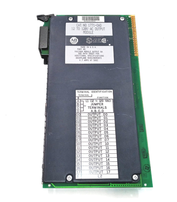 Allen Bradley 12 to 120V AC Output Module 1771-OAD USED