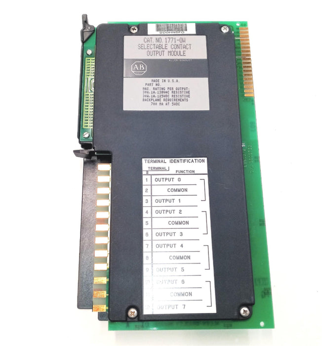 Allen Bradley Selectable Contact Output Module 1771-OW USED