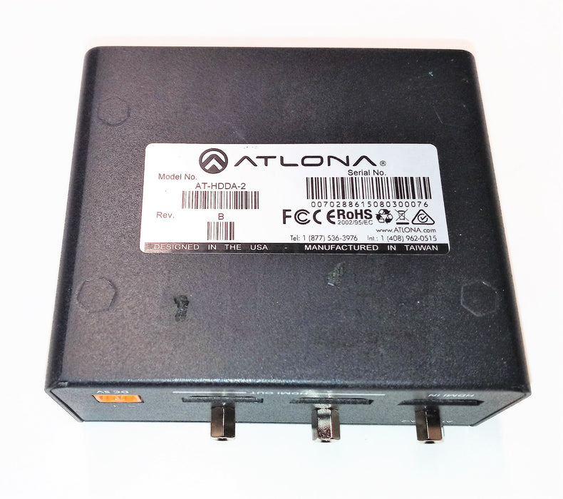 Atlona HDMI Distribution Amplifier AT-HDDA-2 Rev. B USED