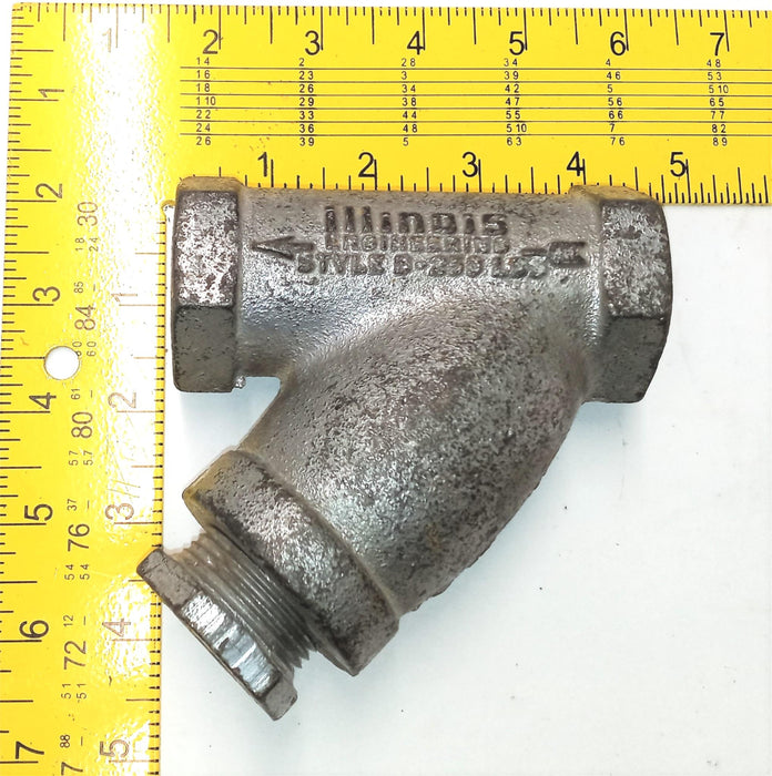 Illinois Engineering Steam Trap with Strainer 1/2" Style B - 250lbs USED