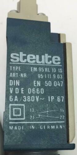 Steute Position Switch 6310-049-0001 EM 95 RL 10 IS NOS