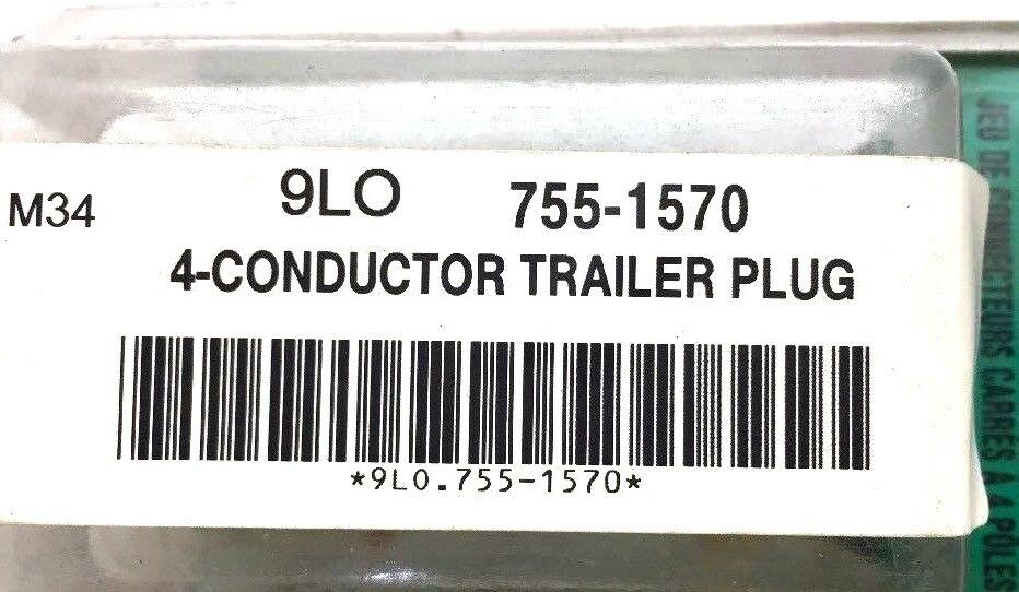 Napa 4-Conductor Trailer Plug 755-1570 NOS