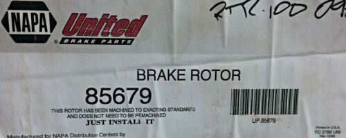 NAPA Brake Rotor 85679 NOS