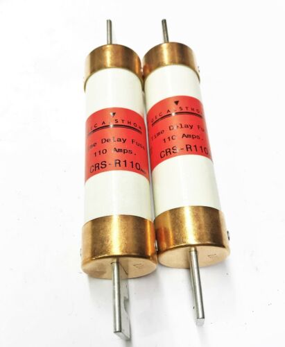 GEC Alsthom 600V/110A Time-Delay Fuse CRS-R110 [Lot of 2] NOS