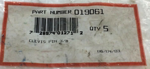 Velvac Clevis Pin 019061 NOS