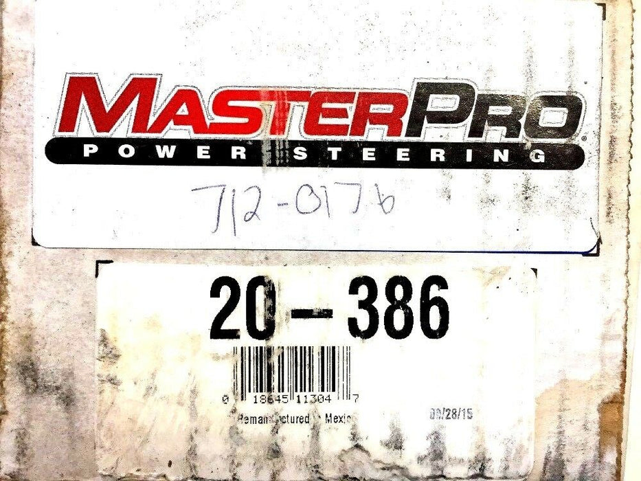 MasterPro Power Steering Pump 20-386 Remanufactured NOS