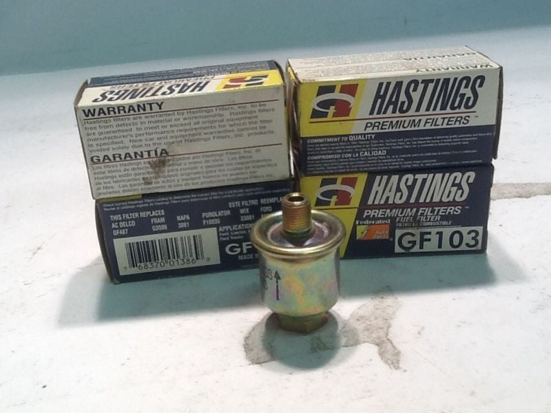 Hastings Filter GF103  (Lot of 4) NOS