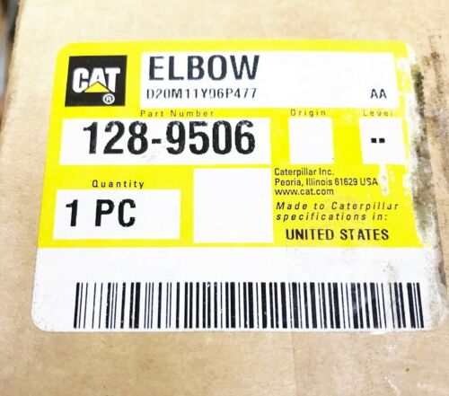 Caterpillar CAT OEM Elbow Pipe 128-9506 NOS