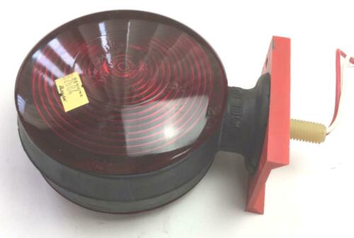 Rubbolite Red Round Tail Light Assembly Model 34 NOS