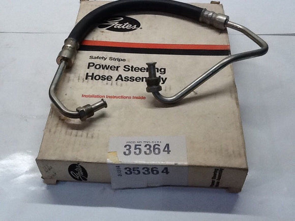 Gates Power Steering Hose Assembly # 3564 NOS