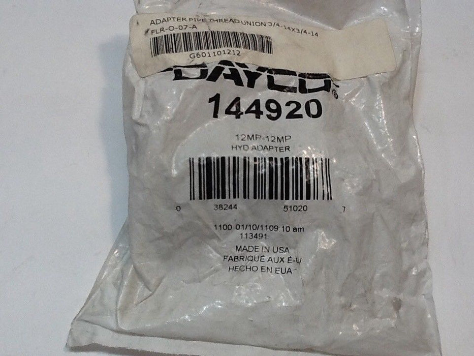 Dayco Hydraulic Adapter 144920 NOS
