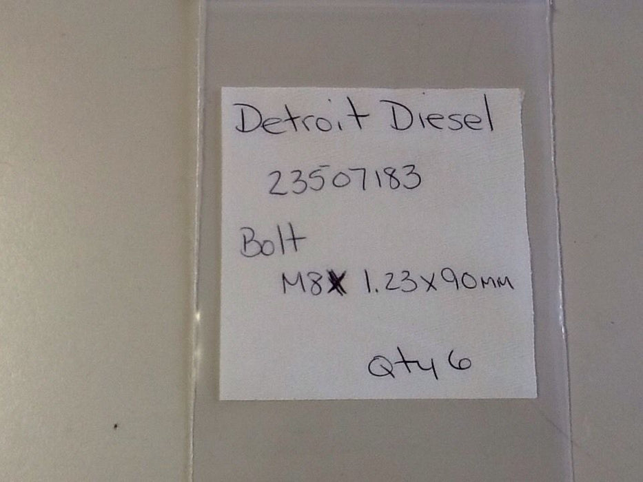 Detroit Diesel 23507183 Bolt M8 X 1.23 X 90MM [6 In Lot] NOS