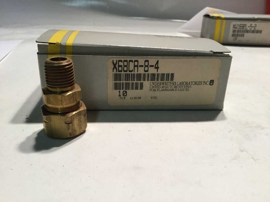 Parker Hydraulic Fitting [10 IN LOT] X68CA-8-4 NOS
