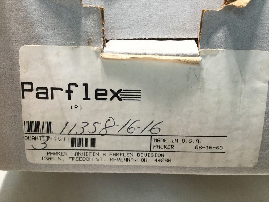 Parker Hydraulic Fitting 11358-16-16 [3 IN LOT] NOS