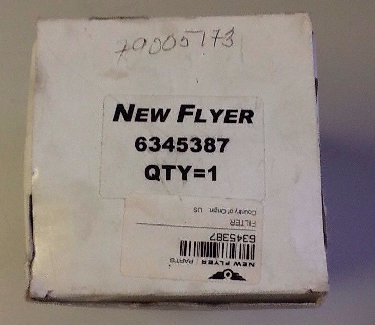 New Flyer 6345387 Hydraulic Filter NOS