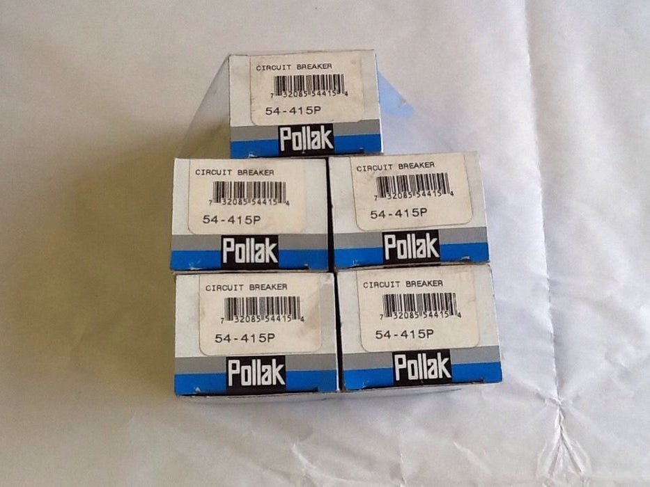Pollak 54-415P Circuit Breakers [5 IN LOT] NOS