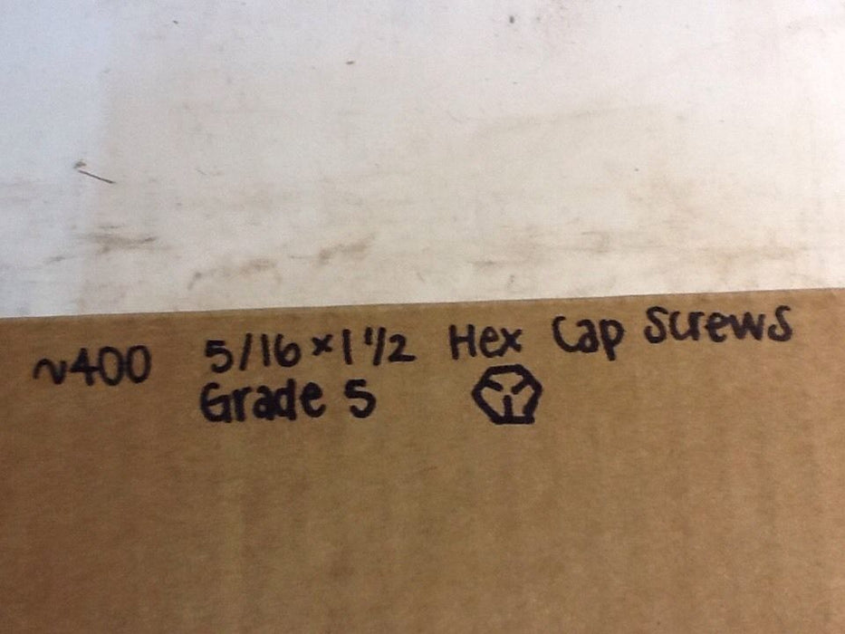 (~400) 5/16 x 1-1/2 Grade 5 Hex Cap Screws NOS