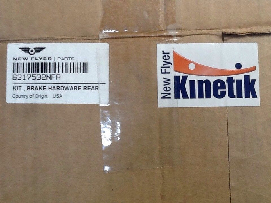 New Flyer Kinetik 6317532 Rear Brake Hardware Kit NOS