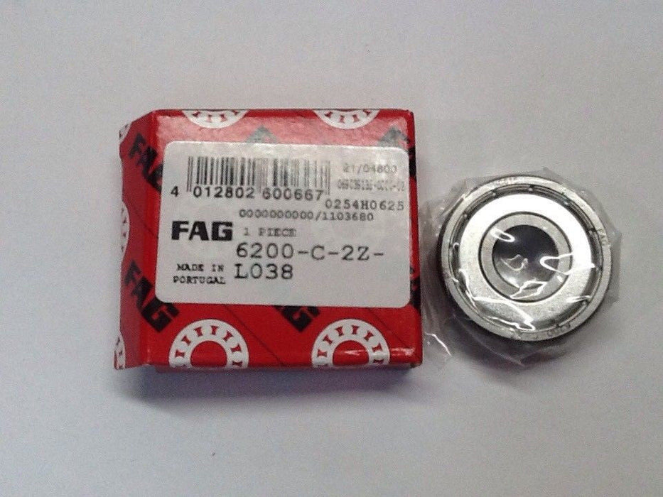 FAG 6200-C-2Z-L038 Ball Bearing [2 IN LOT] NOS