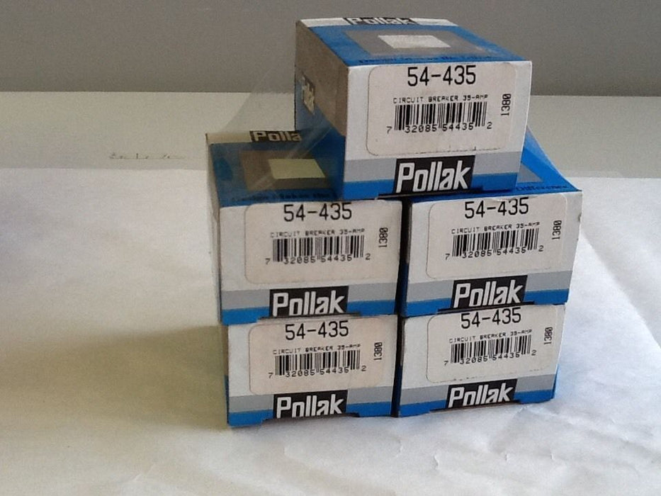 Pollak 54-435 Circuit Breakers [5 IN LOT] NOS