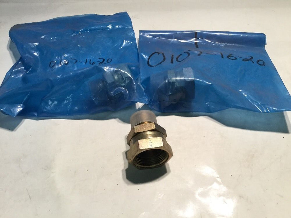 Parker Hydraulic Fittings 0107-16-20 [3 IN LOT] NOS