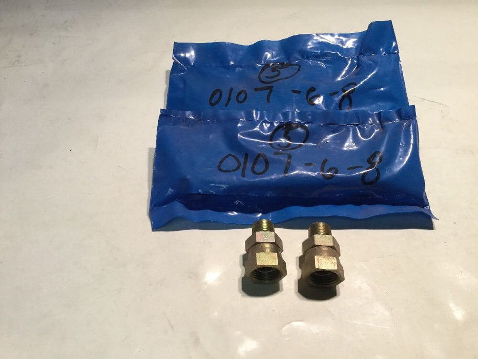 Parker Hydraulic Fittings 0107-6-8 [10 IN LOT] NOS