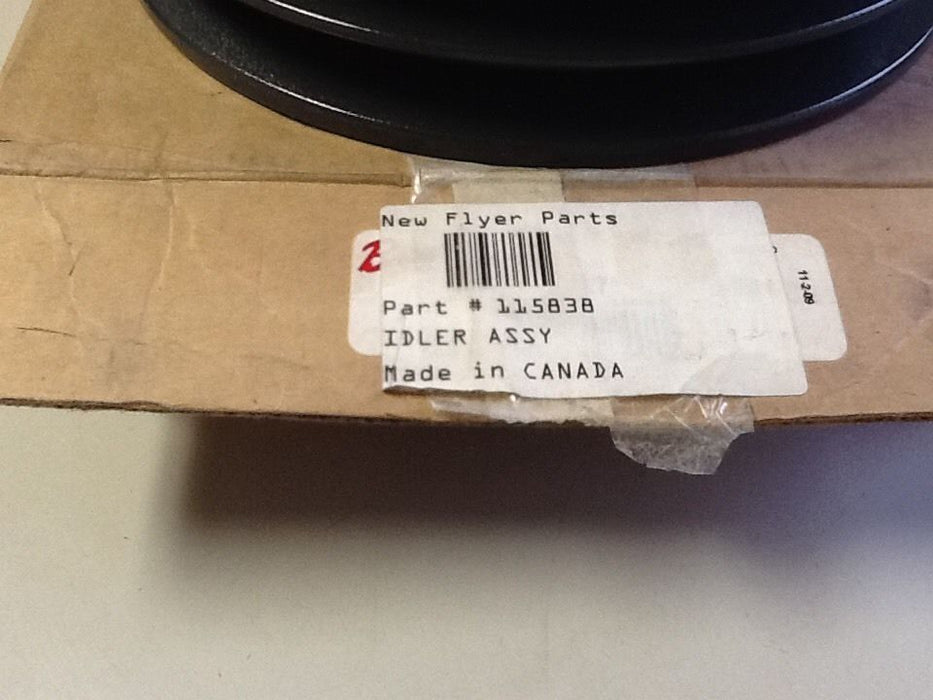 New Flyer 115838 Idler Pulley 2 Groove Sheave NOS