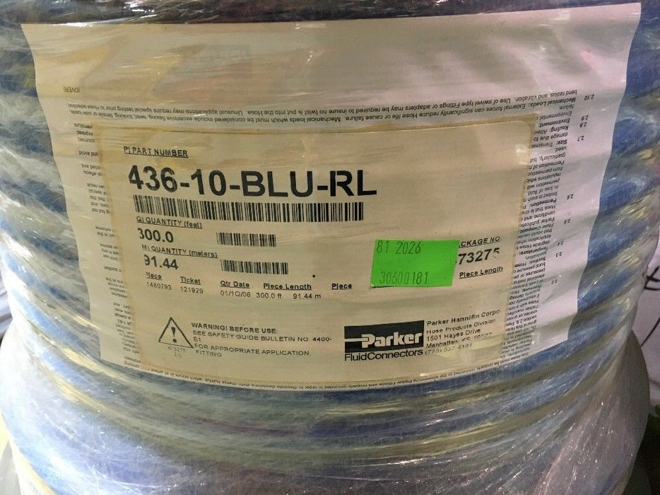 PARKER 436-10-BLU-R    1 - 300' Roll NOS