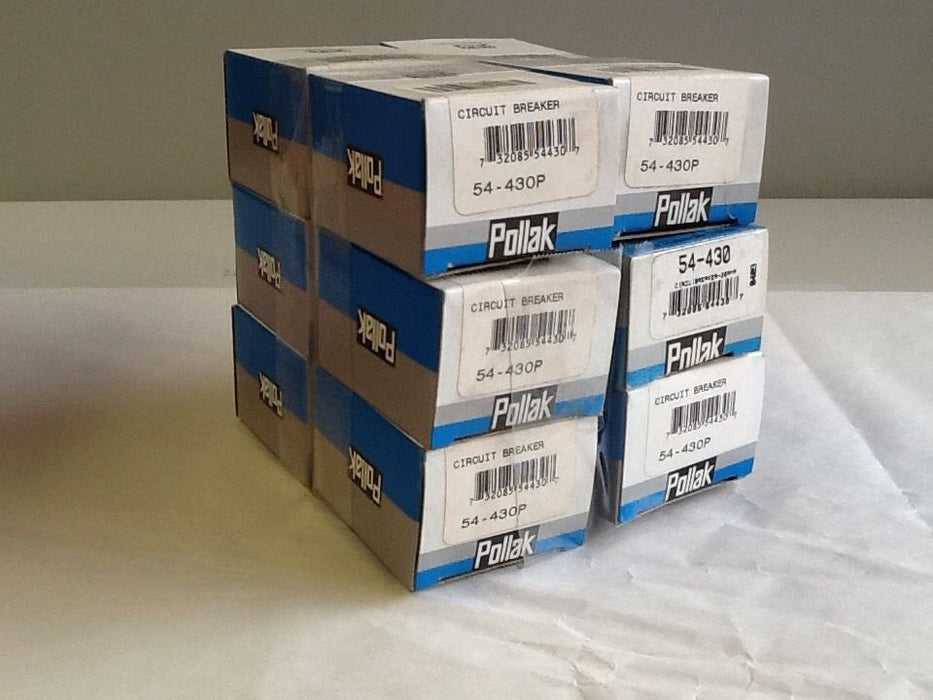 Pollak 54-430P Circuit Breakers [12 IN LOT] NOS