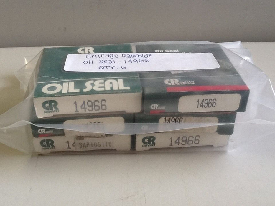 Chicago Rawhide 14966 Oil Seal, 1-1/2"ID, 2.254"OD [6 IN LOT] NOS