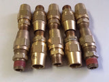 Fairview 1168-10C Fitting Connector Brass 5/8"ODX3/8"[10 IN LOT] NOS