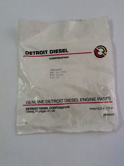 Detroit Diesel Oil Filter Bypass Valve Kit 23514067 NOS