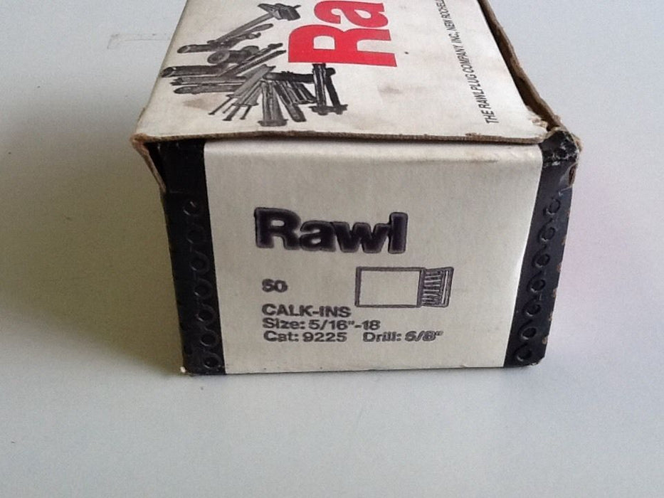 Rawl 5/16"-18 Calk-Ins, Box Of 50 NOS