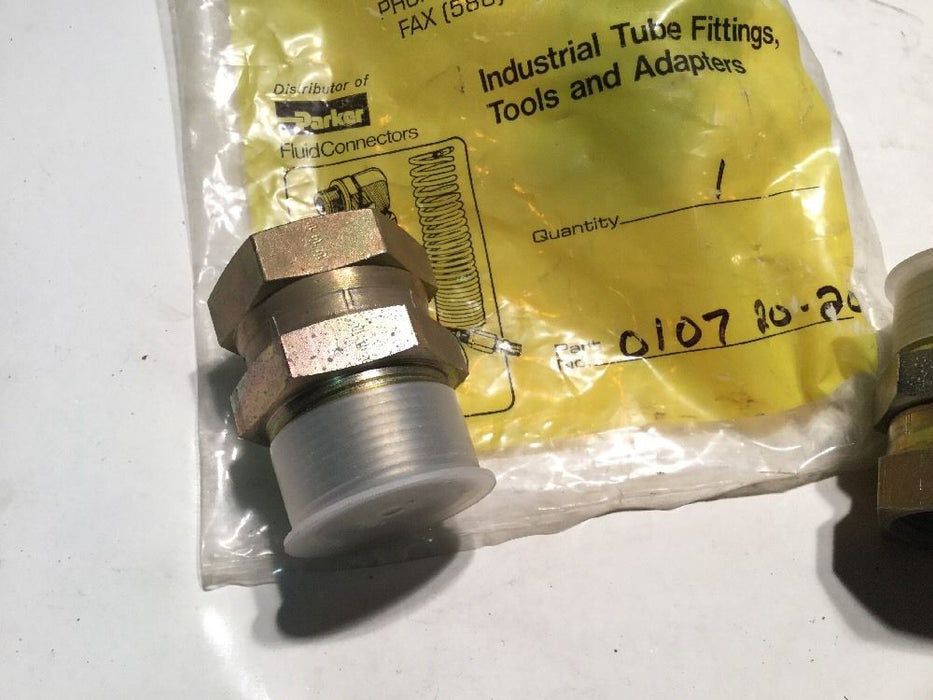 Parker Hydraulic Fittings 010720-20 [3 IN LOT] NOS