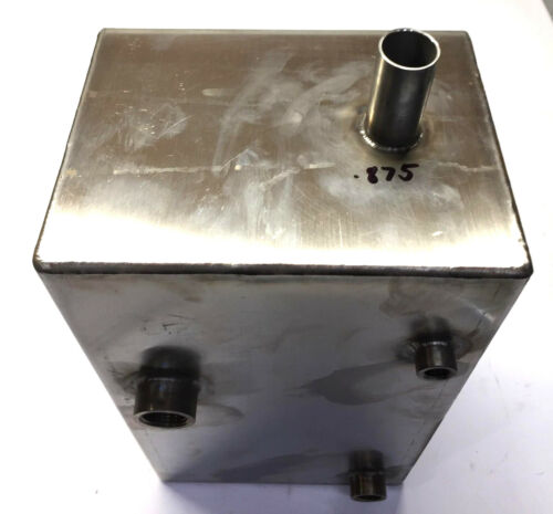 Unbranded Custom Fabricated Stainless Steel Coolant Reservoir