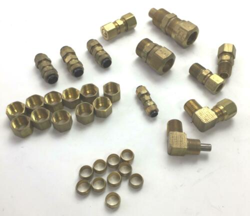 Brass Fitting Misc. Lot of 31 pieces NOS